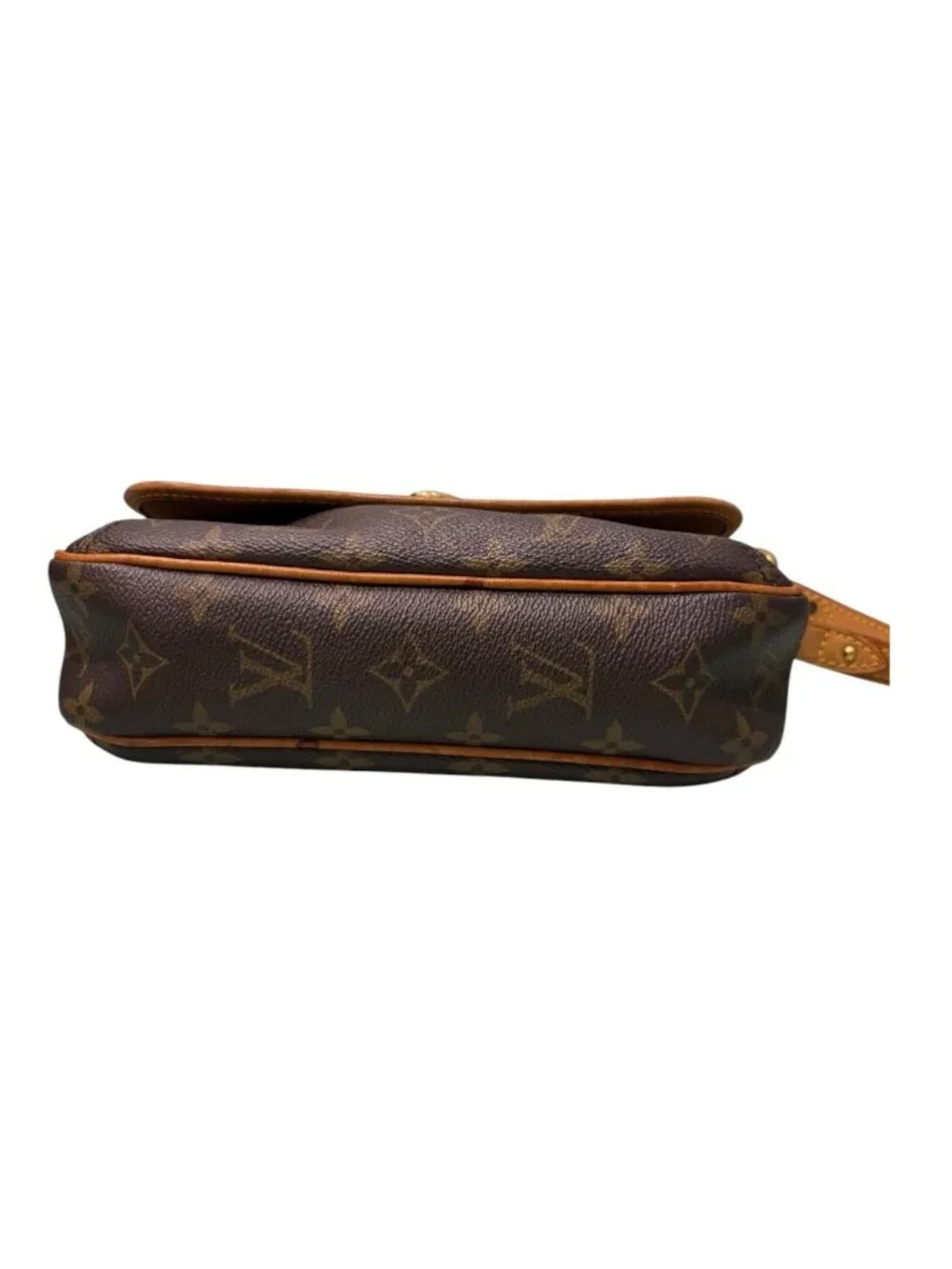 Louis Vuitton Monogram Tikal PM Brown Gold Leather Shoulder Bag